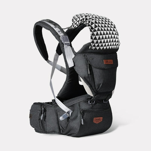 Porte-Bébé Ergonomique 3-en-1 avec Siège de Hanche
