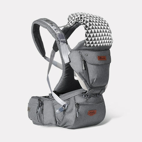 Porte-Bébé Ergonomique 3-en-1 avec Siège de Hanche