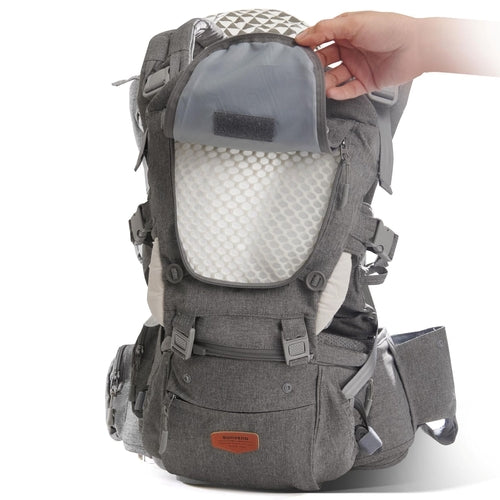 Porte-Bébé Ergonomique 3-en-1 avec Siège de Hanche