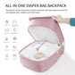 Sac à dos à langer portable avec tapis de change